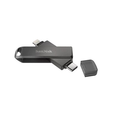 SANDISK USB stick iXpand Flash Drive Luxe, crni, USB 3.1, 64GB, USB-C, Lightning