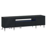 LED TV ormarić od konstruiranog drva, crni