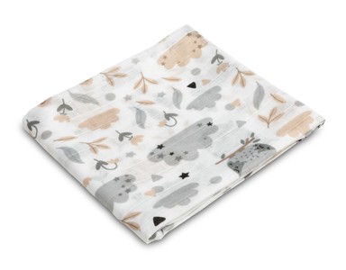 SENSILLO Pelena, muslin 70x80 cm, livada