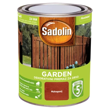 SADOLIN Lazura za drvo Garden, mahagonij, polumat, 0,7 l