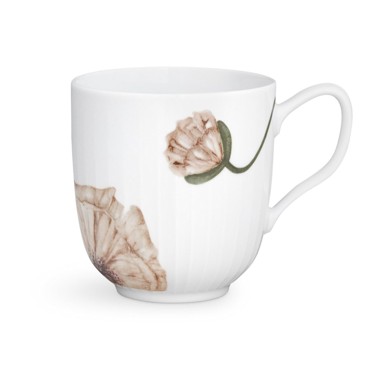 KÄHLER DESIGN Bijela porculanska šalica Hammershøi Poppy, 330 ml