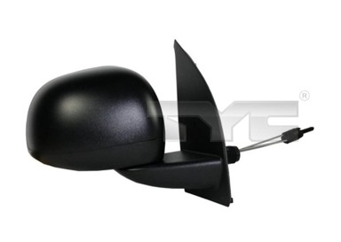 TYC Retrovizor Fiat Panda 03-12, crni, desni, 09-, unutarnje podešavanje