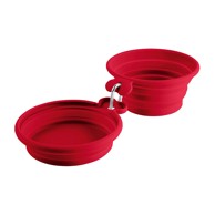 HUNTER Putna sklopiva silikonska posuda List crvena, 350/750 ml
