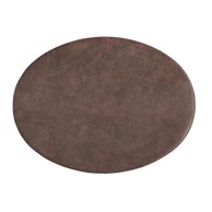 ZICZAC Tamnosmeđa prostirka s imitacijom kože Troja, 33 x 45 cm