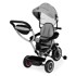 ECOTOYS Tricikl 2u1 360°, sivi