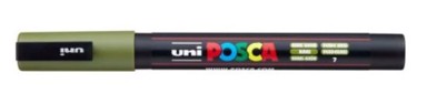 UNI POSCA Marker pc-3m, kaki zeleni
