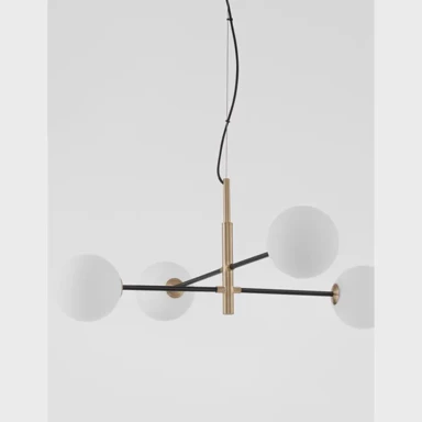VITRA NOVA LUCE Visilica NL9143304, G9, IP20, zlatna, crna