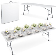 Vrtni catering stol sklopivi 244 cm, bijeli