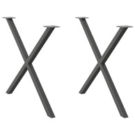 Noge blagovaonski stol X-oblika 2 kom 90x(72-73) cm čelik