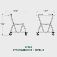 BIG GREEN EGG Postolje s integriranom ručkom, XL