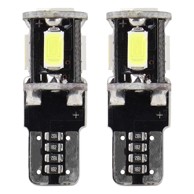 AMIO LED žarulja T10 W5W CANBUS 5xSMD 5730, bijela