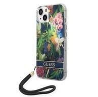 GUESS Futrola s cvjetnim remenom za Apple iPhone 14 Plus / 15 Plus