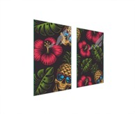 TMK Staklena zaštita za štednjak ili ploču za kuhanje 75x52, ananas
