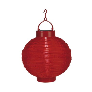 STAR TRADING Crvena vanjska solarni LED svjetiljka Summer, ø 30 cm