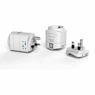 TRAVEL BLUE Putni adapter/Kučni Punjač 948, EU To UK, 2xUSB-A, bijeli