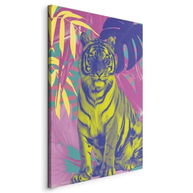 Slika Šareni tigar, 80x120 cm, na talijanskom platnu