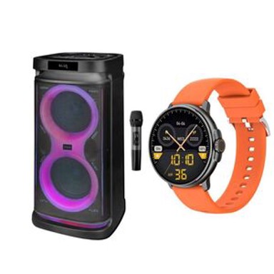 VIVAX Zvučnik BS-820, pametni sat Life Pro 2, narančasta
