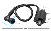 MORETTI Auto antenski stup 20 cm 5/6 mm adapter