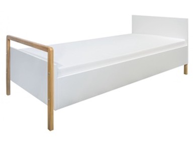 Drveni dječji krevet Victor, 180x80 cm, bijeli, drvo, spužvasti PE madrac