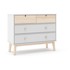 MARCKERIC Bijela niska dječja komoda 100x81 cm Estefania