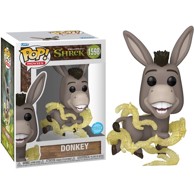 FUNKO POP Figura, Shrek, Donkey Glitter, 9 cm