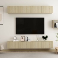 TV ormarići 4 kom boja hrasta sonome 100x30x30 cm od iverice