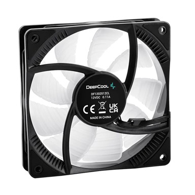 DEEPCOOL Računalni ventilator RF120 - kućišni, 12 cm, crni, bijeli