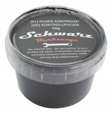 Kontrolni prah za otkrivanje neravnina, crni, s okruglim aplikatorom, 50 g