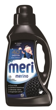 MERI MERINO Deterdžent za rublje crno 2,7 l