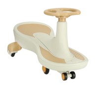 Gravitacijski tobogan s LED svjetlima i muzikom, zlatno-bijeli, 76 cm, max 120 kg