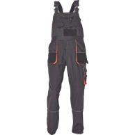 CERVA Radne hlače s naramenicama Vlist, tamno siva, 54