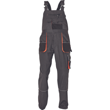 CERVA Radne hlače s naramenicama Vlist, tamno siva, 46