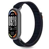TECH-PROTECT Nylon Stripe remen za Xiaomi Smart Band 8 / 9 / 10, black/orange