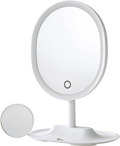 Himaly kozmetično ogledalo s prigušivim led-om, 10x povećanje, usb/baterije