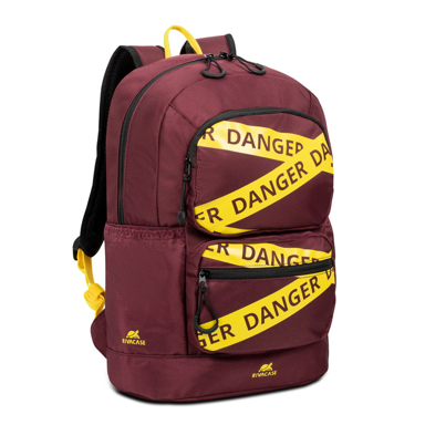 RIVACASE Ruksak Erebus 5421, vodoodbojni, 14 L, bordo crveni