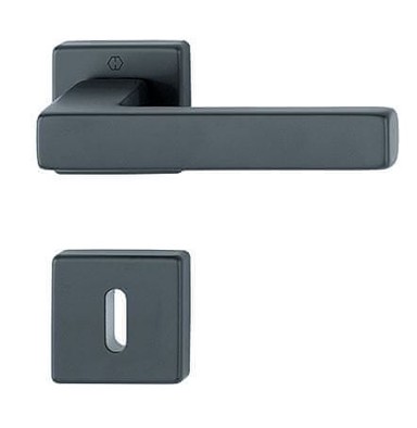 HOPPE Aluminijska kvaka za vrata TOULON F9714M crna za ključ od sobe