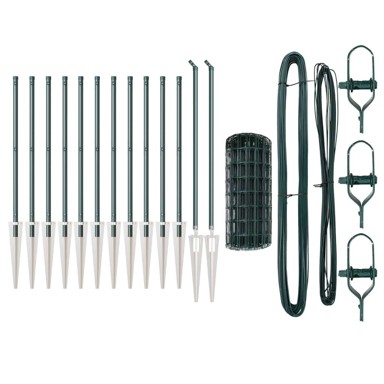 Euro ograda s 13 bodljama 0. 6x25 m, cinkovani čelik, zelena