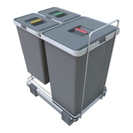 ELLETIPI Plastična kanta za razvrstani otpad/ugradbena 24 + 8 + 8 l Ecofil