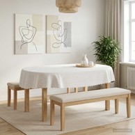 Tkanina za stol 5 kom ovalna 160 x 220 cm, bijela