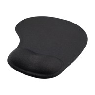 OCTIO Podloga za miš OMP01 ERGO, crna, s osloncem za zapešće