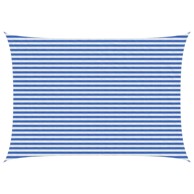 Jedrilica za sunčevu sjenu, 3 x 6 m, HDPE, plava i bijela