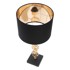 MAURO FERRETTI Stolna svjetiljka u crno-zlatnoj boji Glam Rings, visina 54,5 cm