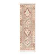 NOURISTAN Svijetlo plava/bež obostrana/ručno rađena vunena staza 60x190 cm Kamal Dune 