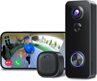 LIFESMART Bežično 2K video zvono s kamerom, vidno polje 180° i PIR detekcija pokreta
