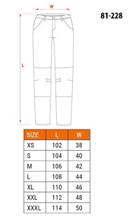 NEO TOOLS Zaštitne hlače 81-228-XS