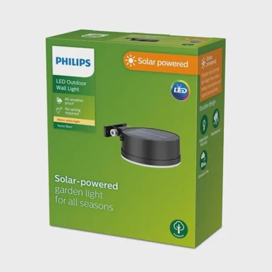 PHILIPS Vynce zidna solarna svjetiljka sr wa rd 1.5w 27k bl 06