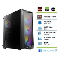 PCPLUS Stolno računalo Gamer / AMD Ryzen 5 5600X, 16 GB RAM, 1 TB SSD, Windows 11 Home