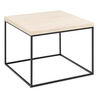 ACTONA Stolić za kavu Barossa 60x60 cm bež s pločom stola u mramornom dekoru