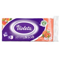 VIOLETA Toaletni papir troslojni Strong&Soft breskva 10/1