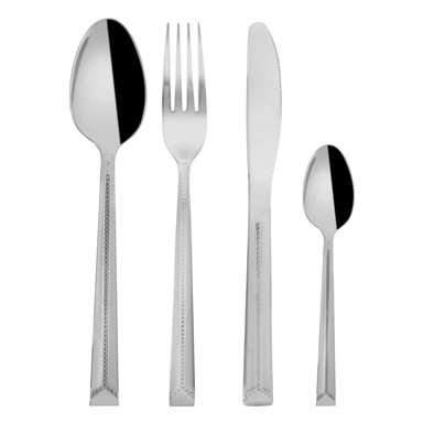 ORION Set pribora za jelo 24 kom Bright, od nehrđajućeg čelika, srebrna boja
